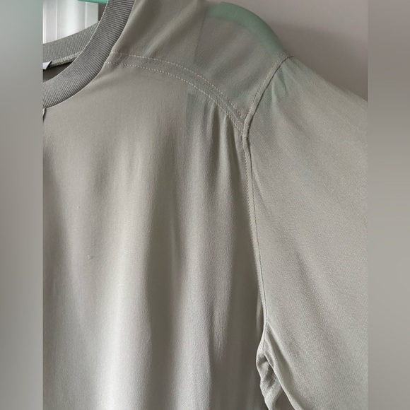 REISS Marlena Semi Sheer Blouse in Pale Green - Picture 8 of 14